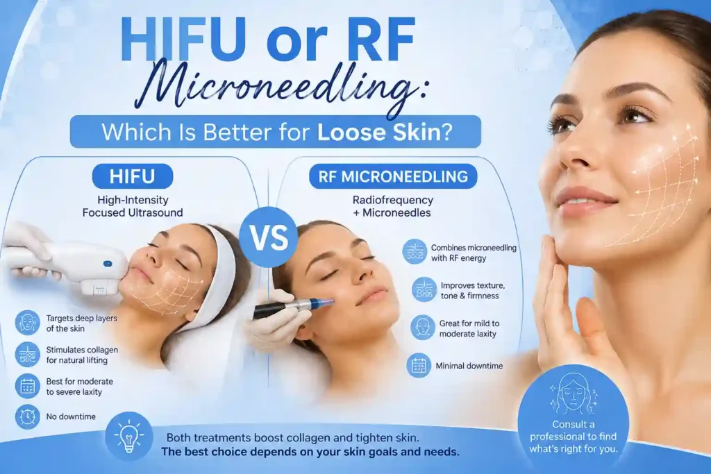 Lost the Weight but Not the Loose Skin? What You Should Know 2 HIFU or RF Microneedling: Which Is Better for Loose Skin Wembley?